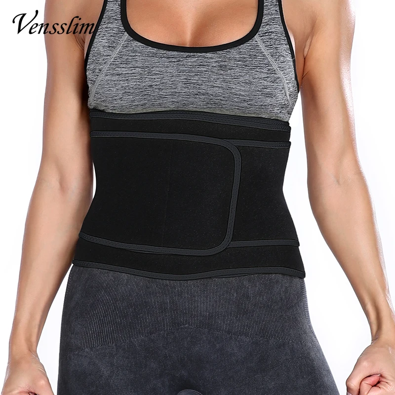 Vensslim Waist Trainer Women Belly Slimming Tummy Control Shapewear Sauna Sweat Trimmer Belt Slimmer Workout Body Shaper Corset