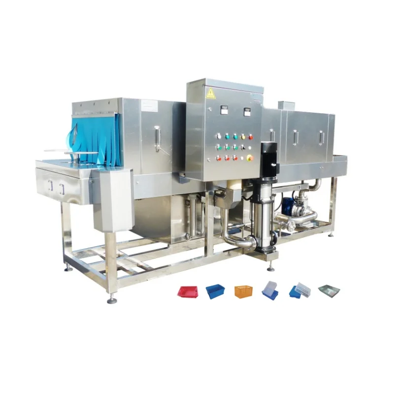 Automatic Industrial Crate Washer Plastic Crate Washing Machine Pallet Tray Basket Turnover Box Cleaning Machine Customized