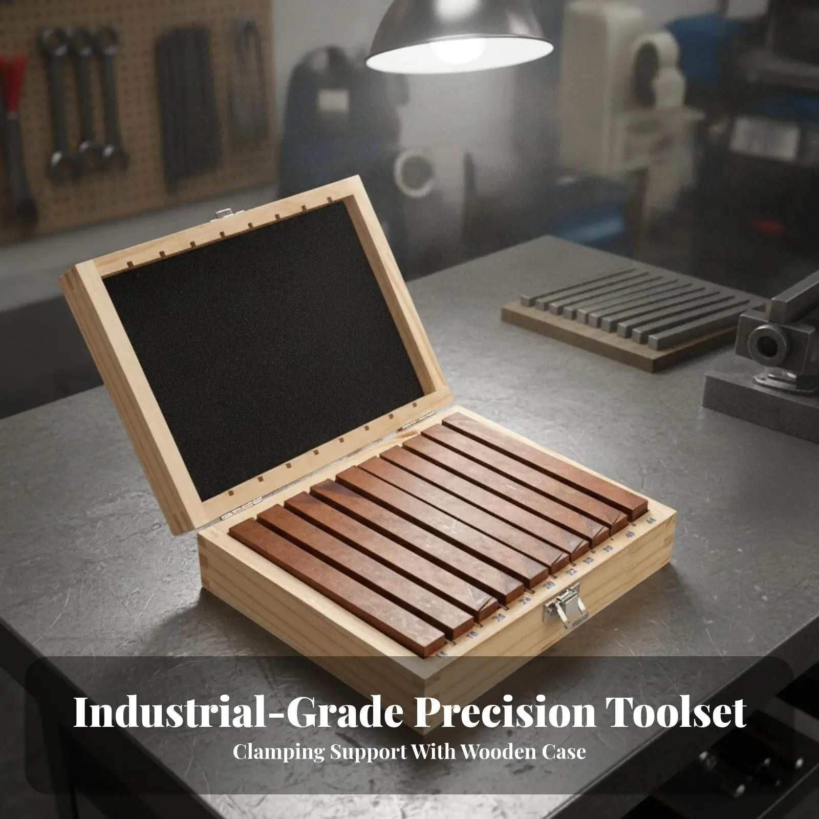 Precision Parallel Block Alloy Steel Hardened Machinist Leveling Pad for Vise Setup Workshop Tool Accuracy