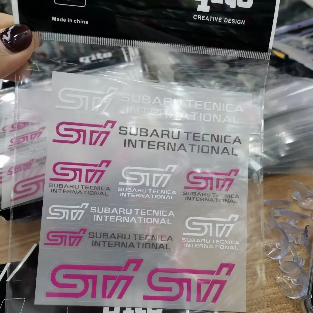 Adesivos de emblema de carro, decoração de corpo, decalques de vinil à prova d'água para subaru sti forester outback legado impreza brz tribo wrc wrx xv