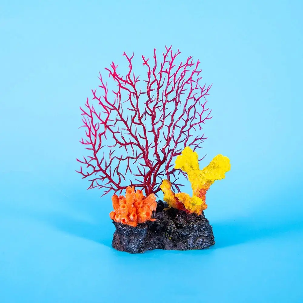 

Resin Aquarium Coral Reef Ornaments Colorful Handicraft Fish Tank Landscape Decoration Artificial Simulated Aquatic Plants