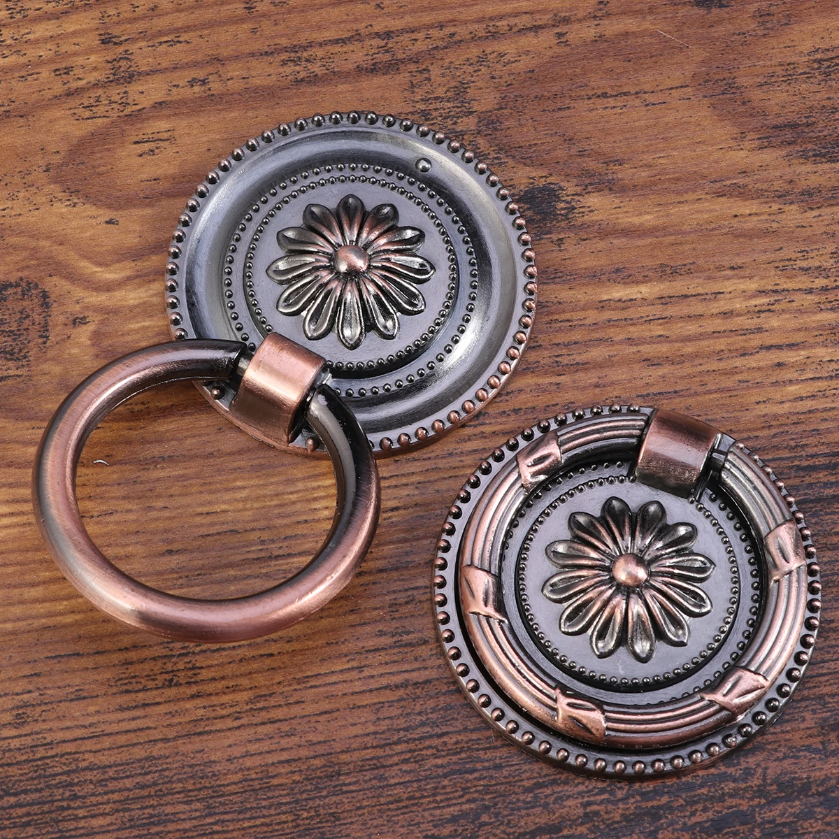 

10pcs Zinc Alloy Drawer Pull Handles Decorative Cabinet Ring Knobs for Kitchen Furniture Hardware Storage Chests Cupboard Door