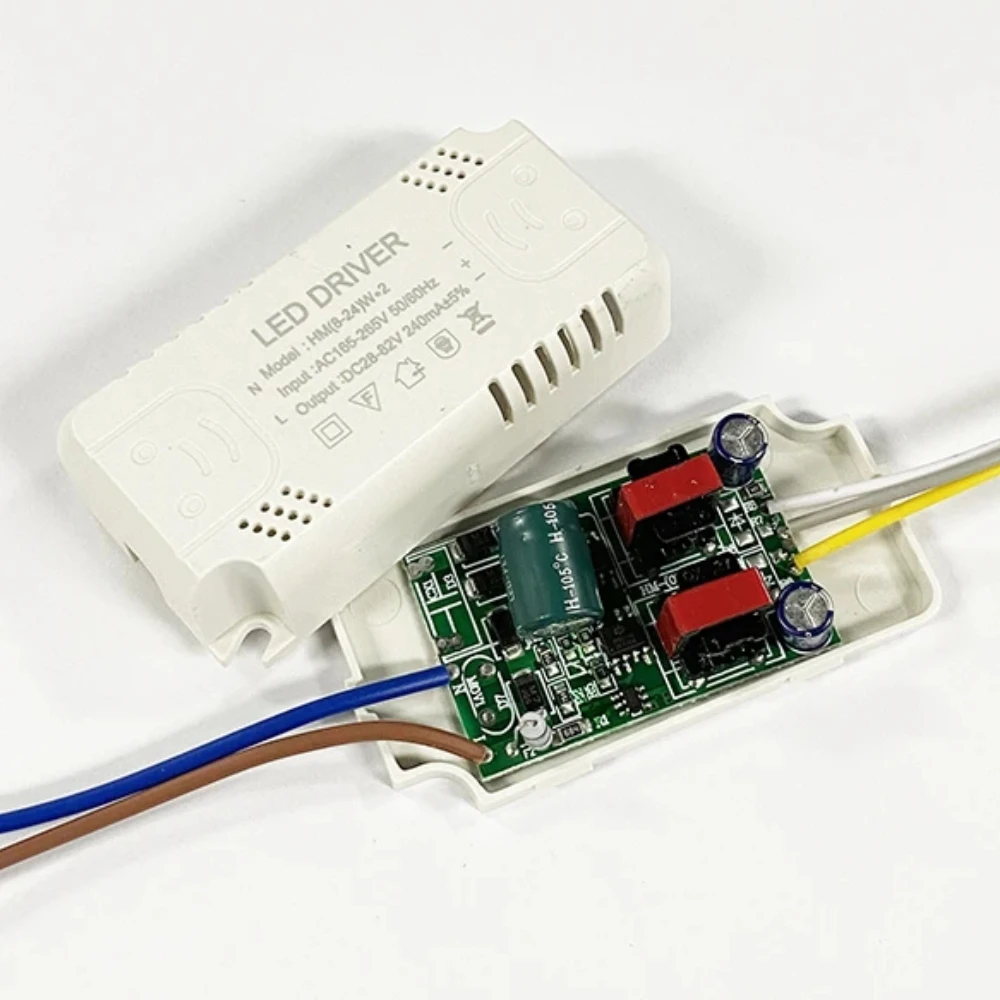 LED Lighting Transfermer (8-80W)*2 for Double Color Ceiling Downlights 2 Channel DC28-245V 240mA,Input AC165-265 Lamp Driver
