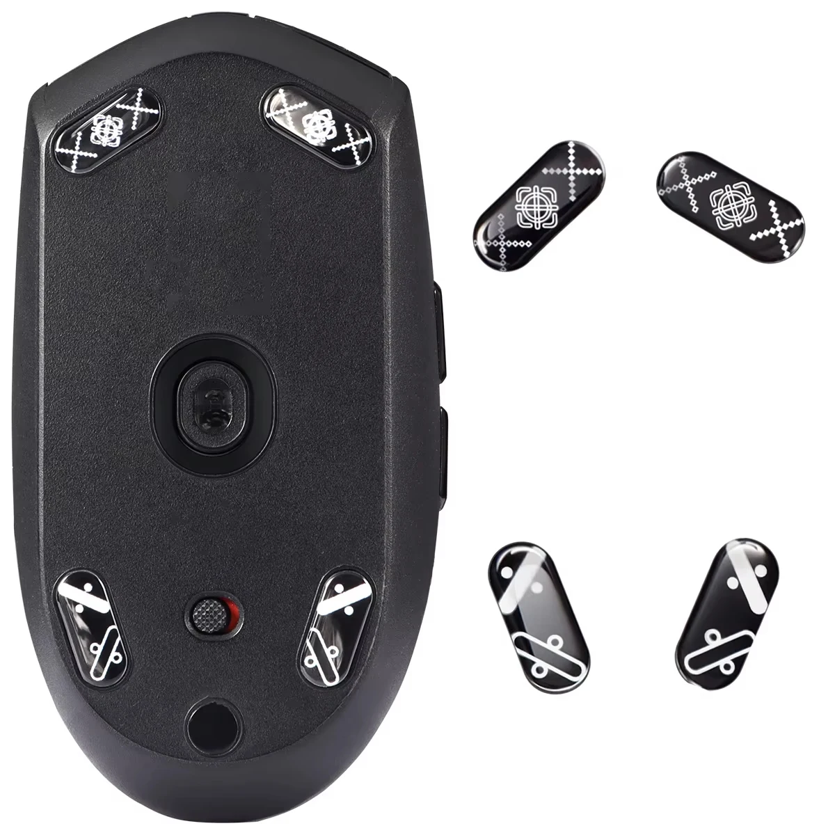 Szklane łyżwy myszy do podkładek pod nóżki myszy Logitech G305/G304 Gładkie, trwałe akcesoria do myszy do gier (wzór ziemi) — zdjęcie produktu 7