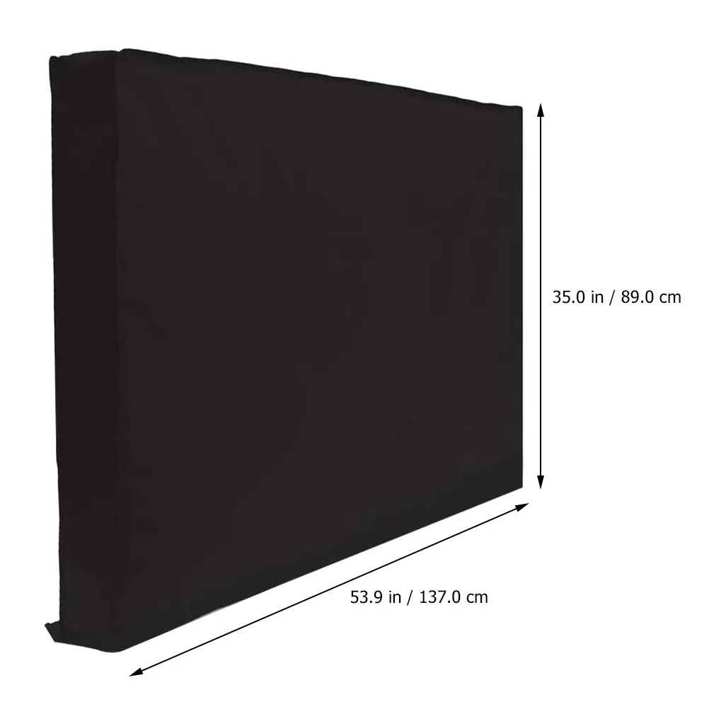 Rain Waterproof Cover Weatherproof Protector for Flat Dustproof Black Screen Outdoor