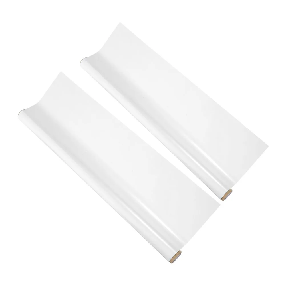 

2Pcs Static Whiteboard Wallpaper Removable Erasable Surface for Kids Office Use Chalk Board Wallpaper