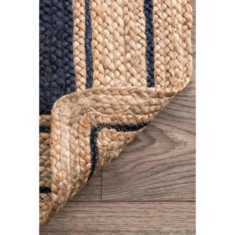 Runner Rug 100% Natural Jute Braided Handmade Carpet Rustic Modern Look Area Rug