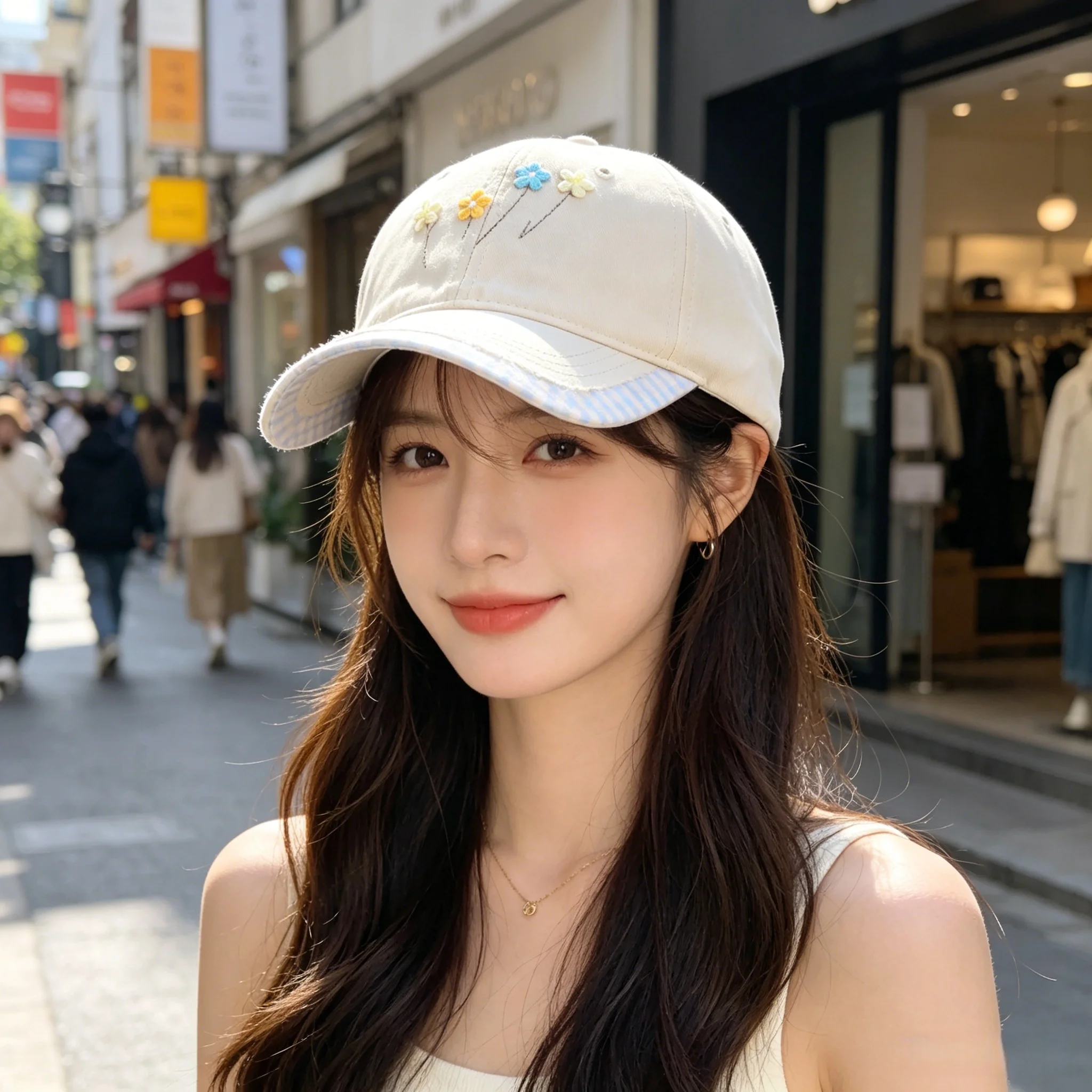 Korean-Style Fresh Embroidered - Photography Vintage Style ulasan dan harga