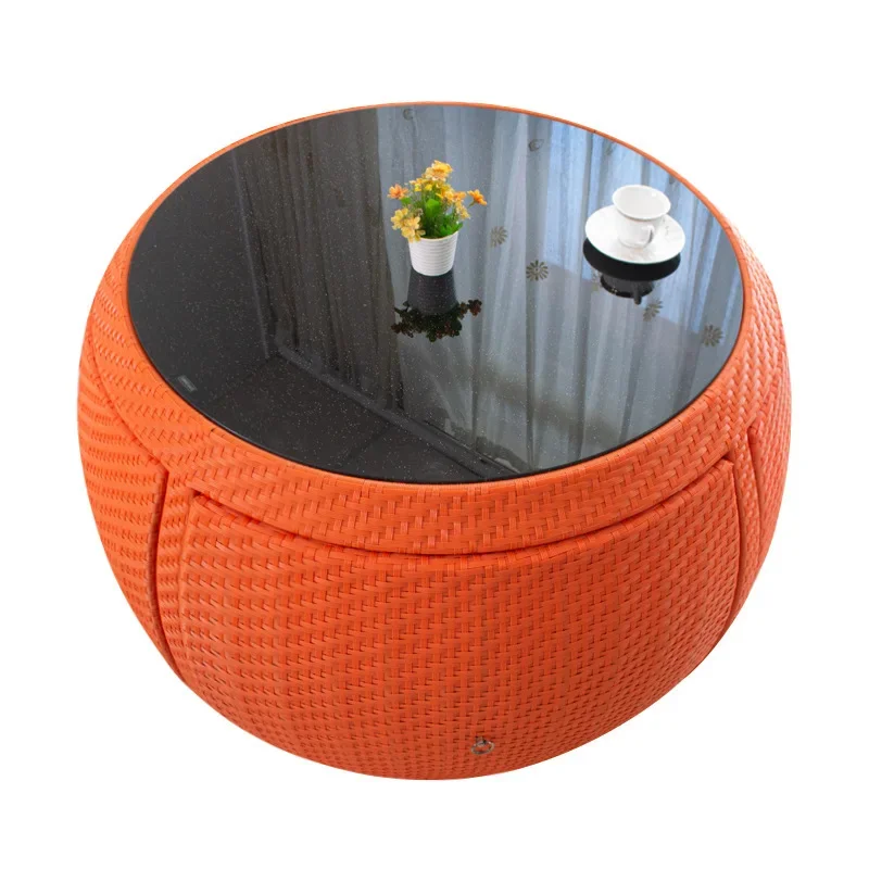

Outdoor, tables and chairs, combination, modern, minimalist, rattan, creative