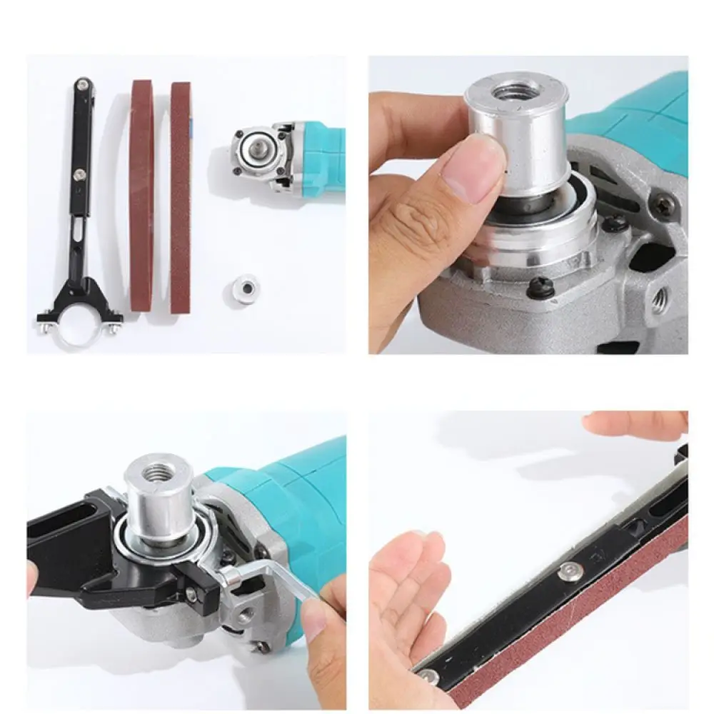 Grinding Machine Conversion Set Belt Sander Bracket For 100 Angle Grinder Woodworking Tool Rust Removal Polishing Attachment