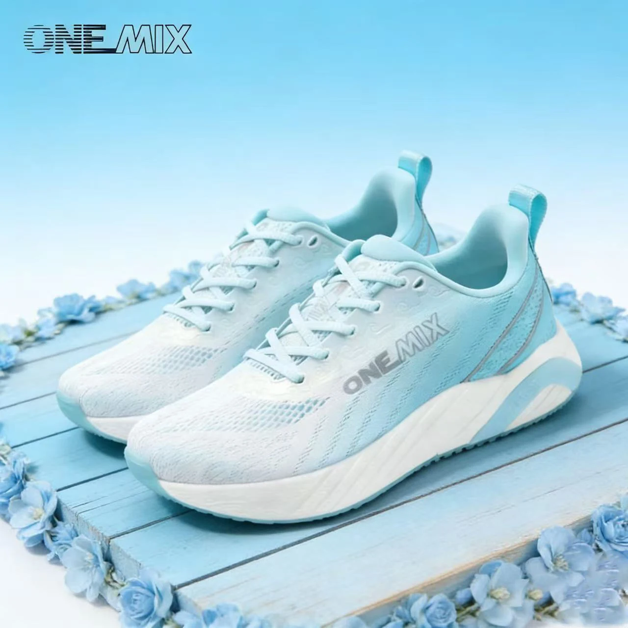 

ONEMIX Outdoor Jogging Running Shoes for Men Lightweight soft breathable Sneakers Antislip Walking Shoes Unisex cushion shoes