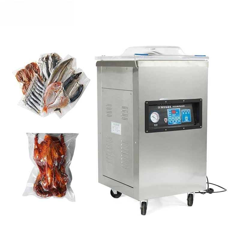 DZ-400 Desktop Single Room Food Marinated Chicken Fish Air Vacuum Sealing Machine Sealing Packaging Machine