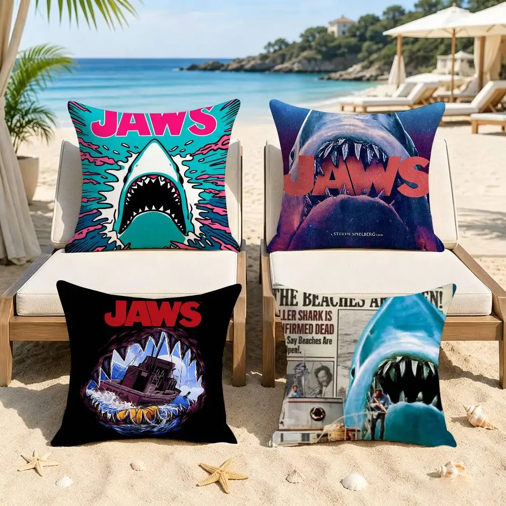 JAWS Movie   Cushion Cover Pillow Cover Decor Pillowcase Printed Cushion Case for Couch