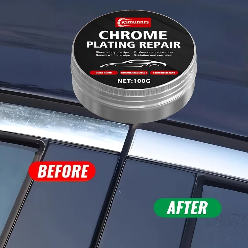 

Универсальная паста для восстановления хрома - Мощное средство для удаления ржавчины и царапин, подходит для различных поверхностей