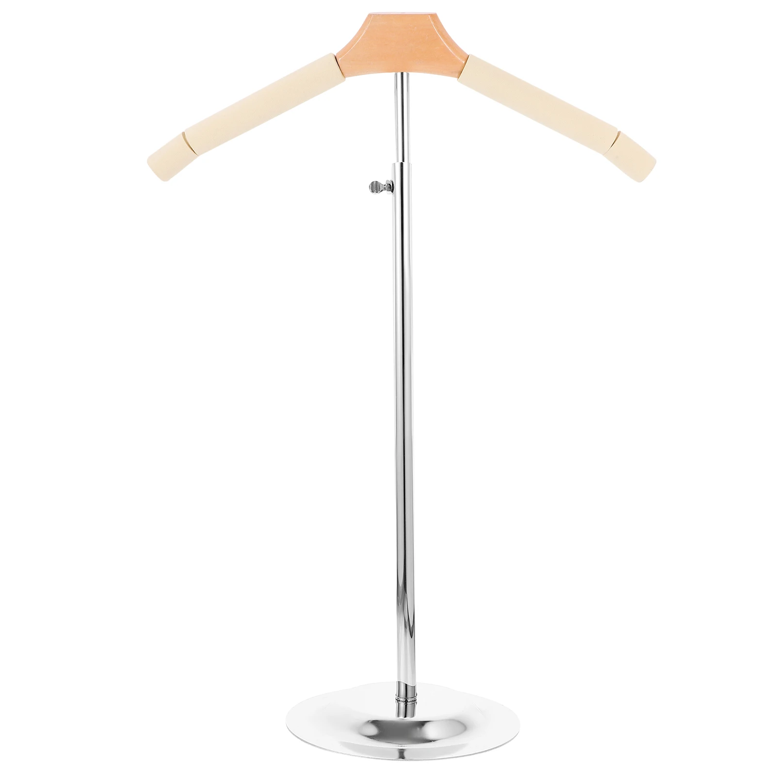 

T Shaped Clothes Rack Adjustable Height 46 5-79 cm Stainless Steel T Shirt Display Stand Coat Hanger Lightweight for Retail