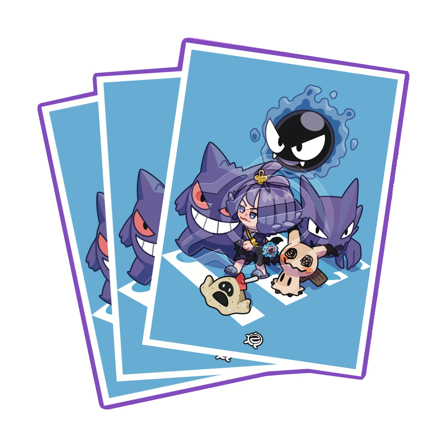 

66X91Mm 65Pcs/set Diy Ptcg Acerola Gengar Matte Card Sleeve Ws Opcg Ptcg Gastly Card Protection Cover Anime Cards Gift Toys