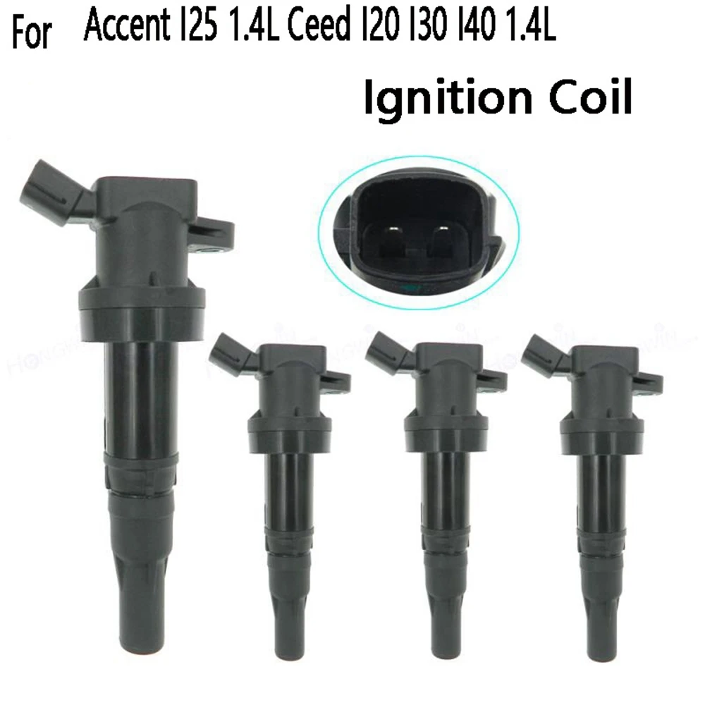 2PCS Ignition Coil for Hyundai Kia Accent I25 1.4L Ceed I20 I30 I40 1.4L