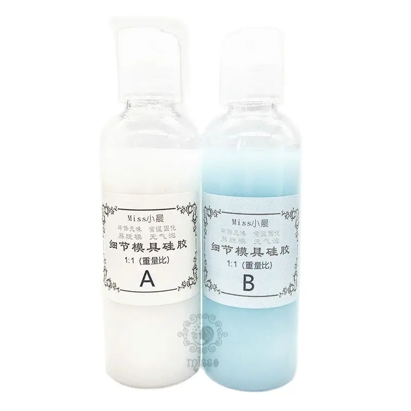 1000g Mold Making Silicone Kit Natural defoaming Non-toxic Non-odor Normal temperature cured 1:1