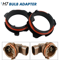 2x H7 HID Xenon LED Headlight Bulbs Holder Adapter Base for BMW E39 540i 530i 5 Series 1997-2004
