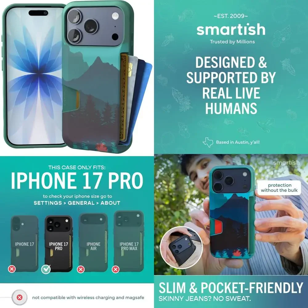 ®   iPhone 17 Pro Wallet Case - Wallet Slayer Vol. 1 [Slank + beschermend] Creditcardhouder - Drop Getest Flip Verborgen kaartsleuf Co