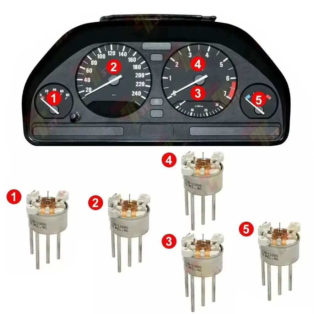 Speedometer, Tachometer, Fuel, Temp Stepper motor for BMW 5 Series 520i 525i E34 Instrument cluster 11886