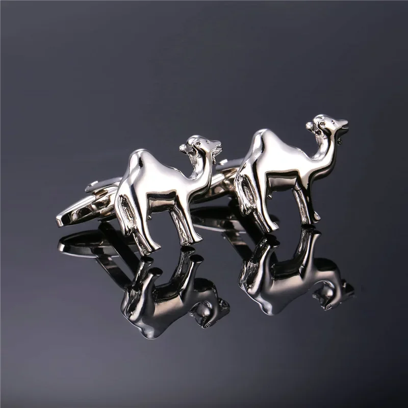 Cufflinks For Mans Camel Shape Simple Design Man Jewelry yellow Gold/Silver Color Cuff Links Wholesale Men Jewelry C297