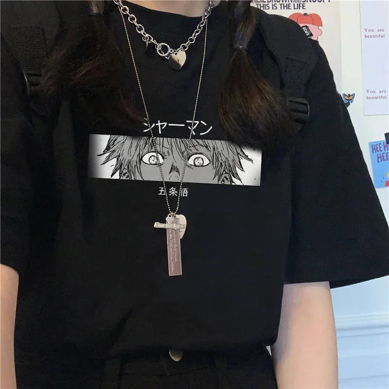 Women T-Shirts Japanese Jujutsu Kaisen Anime Tshirt Tops Harajuku Summer Graphic Tees Fashion Toge Inumaki Tops Cartoon