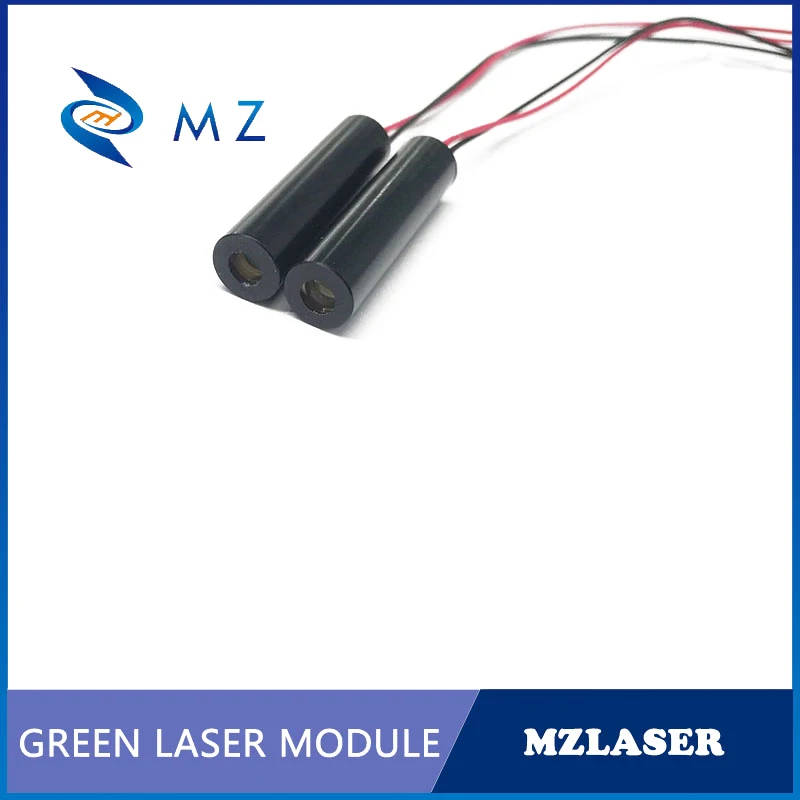 D8mm 520nm 5mW Green Dot Laser Module Industrial Grade APC Drive CW Circuit