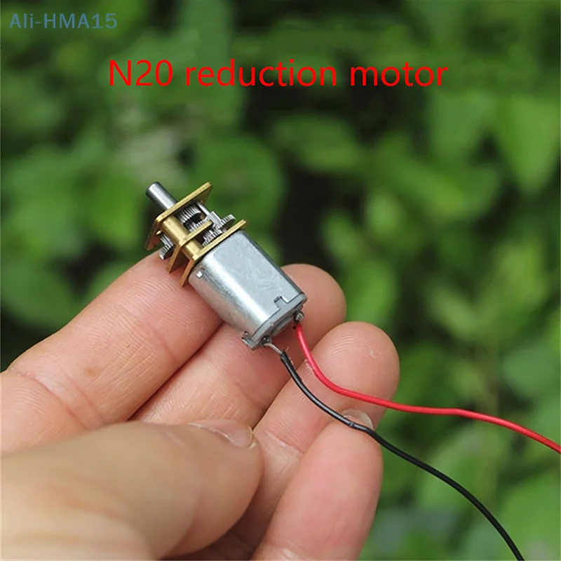 N20 DC3-6V Electric Micro DC Geared Motor 26-53RPM Metal Motor Gear Adjustable Speed Reversed