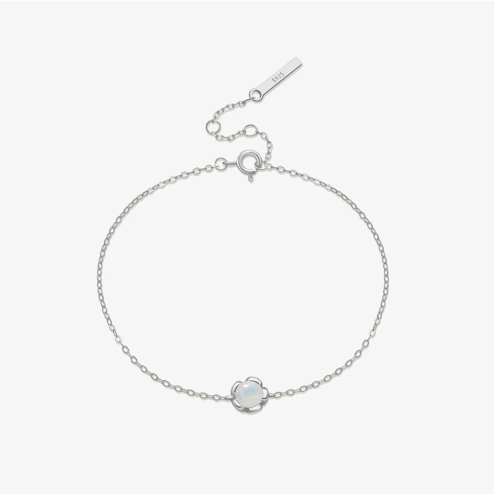 

VEWANT женский браслет из стерлингового серебра 925 пробы с морозоном и цветком, тонкий браслет-цепочка, подарок на день рождения, свадьбу, годовщину, ювелирные изделия