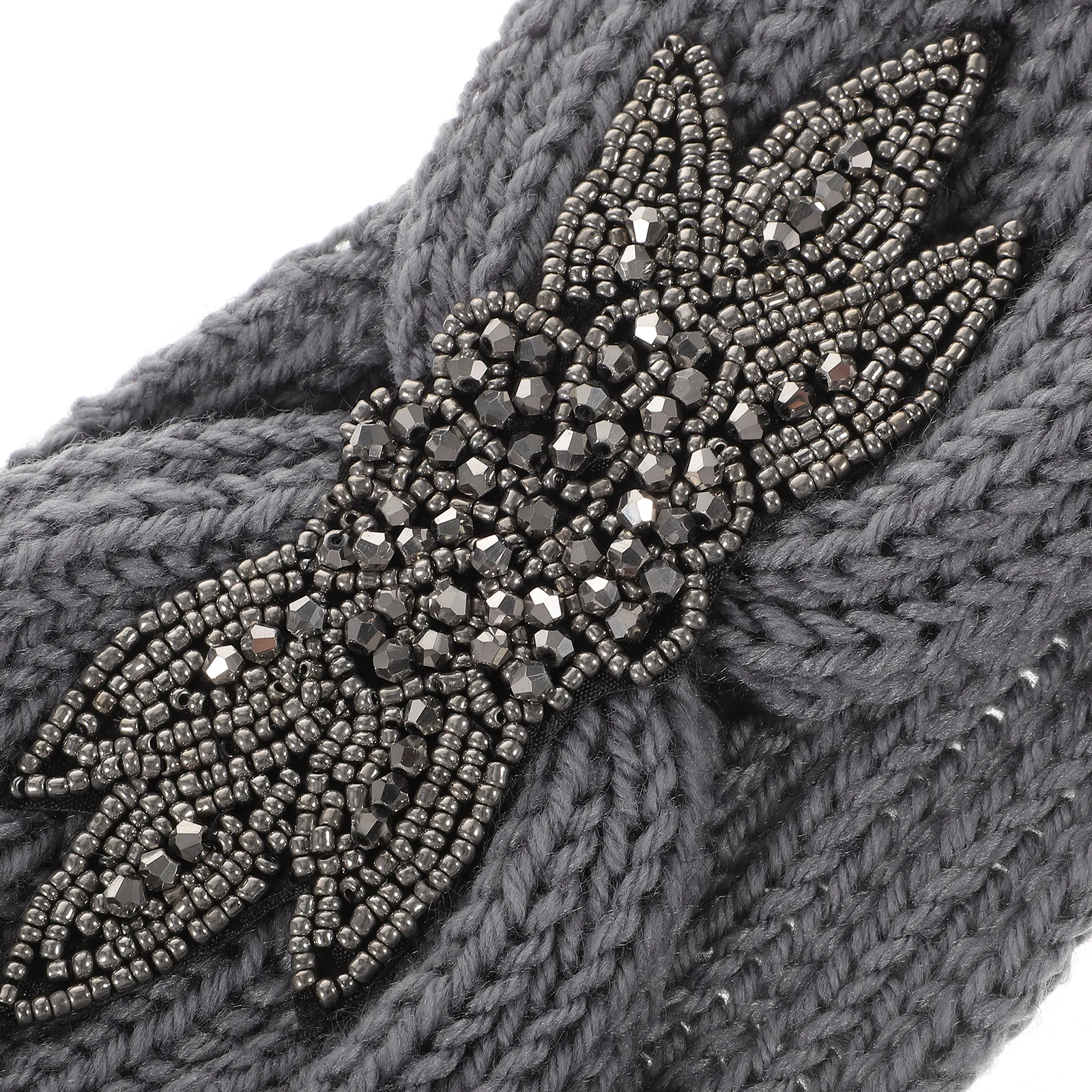 

Drill Tape Headband Knit Headbands Hair Fabric Fashion Knitted for Cold Weather with Flower Warmth Women Yarn Wrap Miss