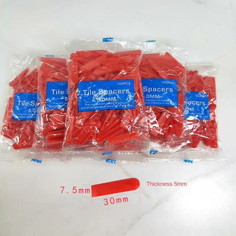 Tile Leveling Pliers Durable Material Pressure-resistant Wear-resistant Easy Installation Easy Flooring Wedge Plastic Red