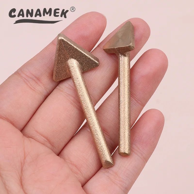 1 Pcs Plastic repair triangular copper smoothing head triangular soldering iron copper head leather raft repair wrinkle ironing