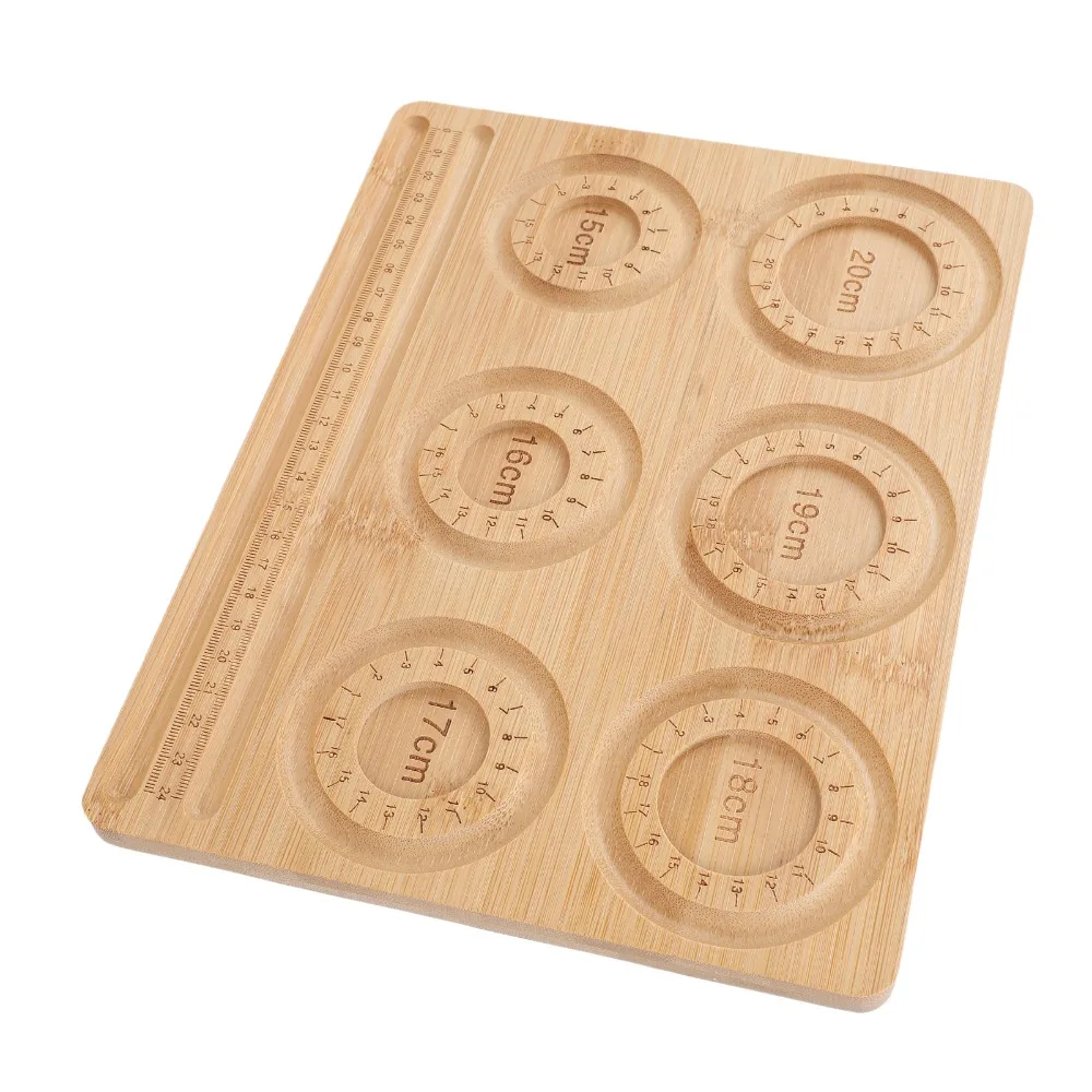Natural Wood Color Jewelry Making Bead Board Solid Wood 26.5*20*1cm Bracelet Beading Board DIY Bead Board Bracelet Projects