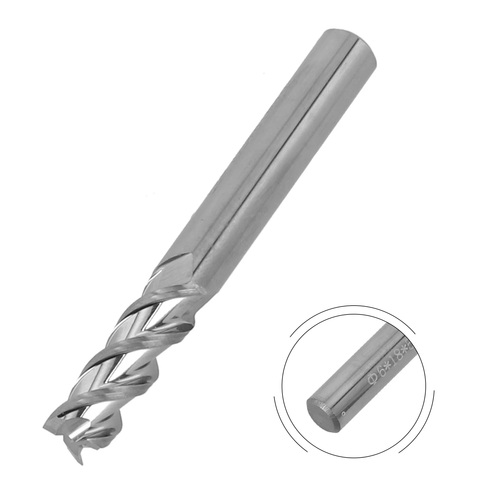 

Engraving Machine CNC Machining High-Speed Milling Machine Wear-Resistant Construction 3 Flutes 35 Degree Angle 6mm Shank
