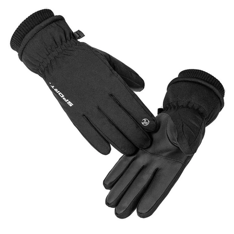 Guanti invernali termici impermeabili Touch Screen Guanti caldi in pile per ciclismo Corsa Moto Sci Sport all'aria aperta