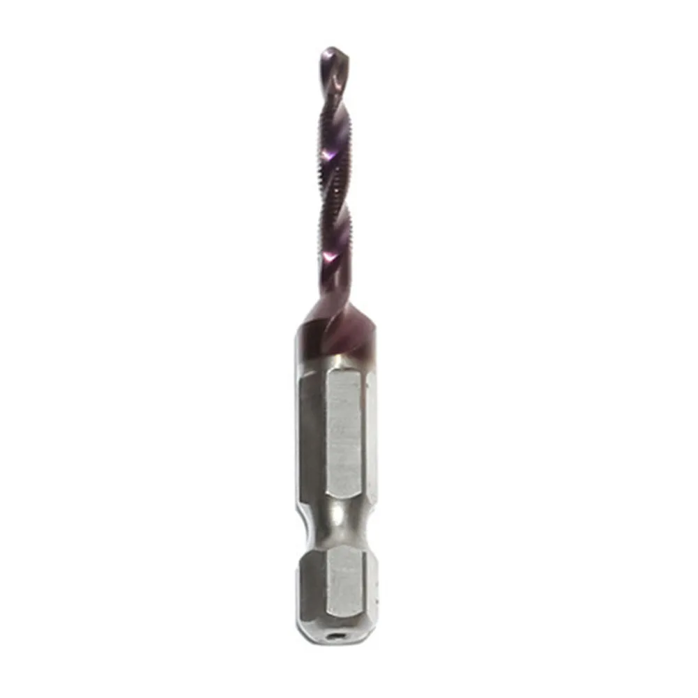 

1Pcs Screw Bit Tap Drill Bit High-speed Steel HSS Hex Shank 1/4 Hexagon Shank Compound Tap M3-M10 For Fast Drilling And Tapping