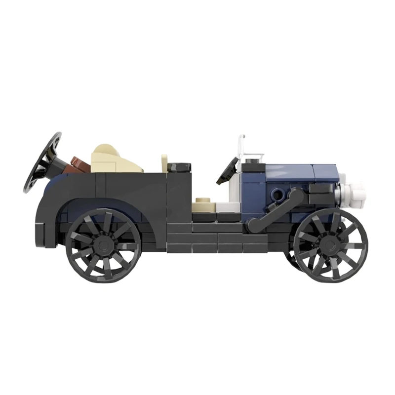 114PCS MOC-235919 Elektrische Wagen Stadt Retro Nostalgischen Klassischen Auto Baustein Modell Kreative Ziegel Junge Spielzeug Geburtstag Geschenk