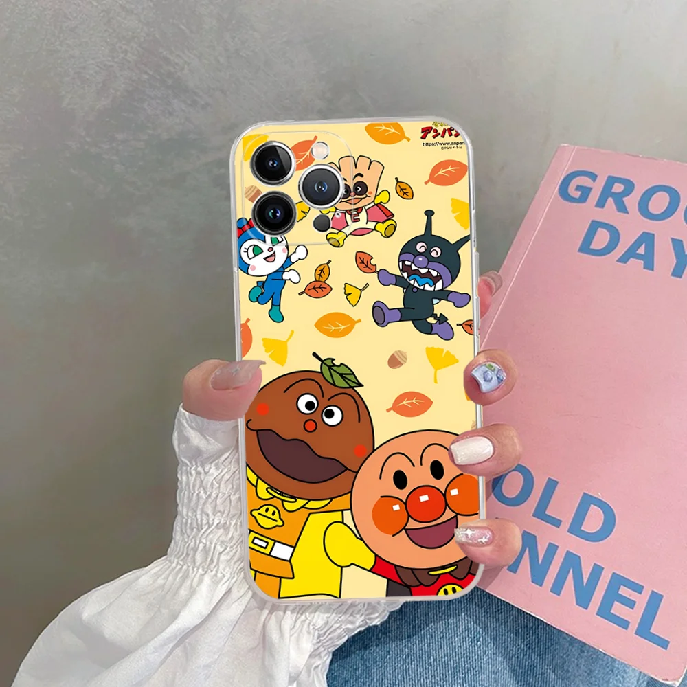 Fashion A-Anpanman  Phone Case For iPhone 15 14 11 12 13 Mini Pro XS Max Cover 6 7 8 Plus X XR SE 2020 Funda Shell