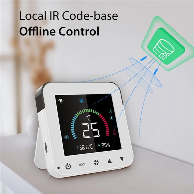 

【Must-Haves】Tuya Smart Life Новый термостат Wi-Fi DC5V Термостат для кондиционера Датчик температуры и влажности