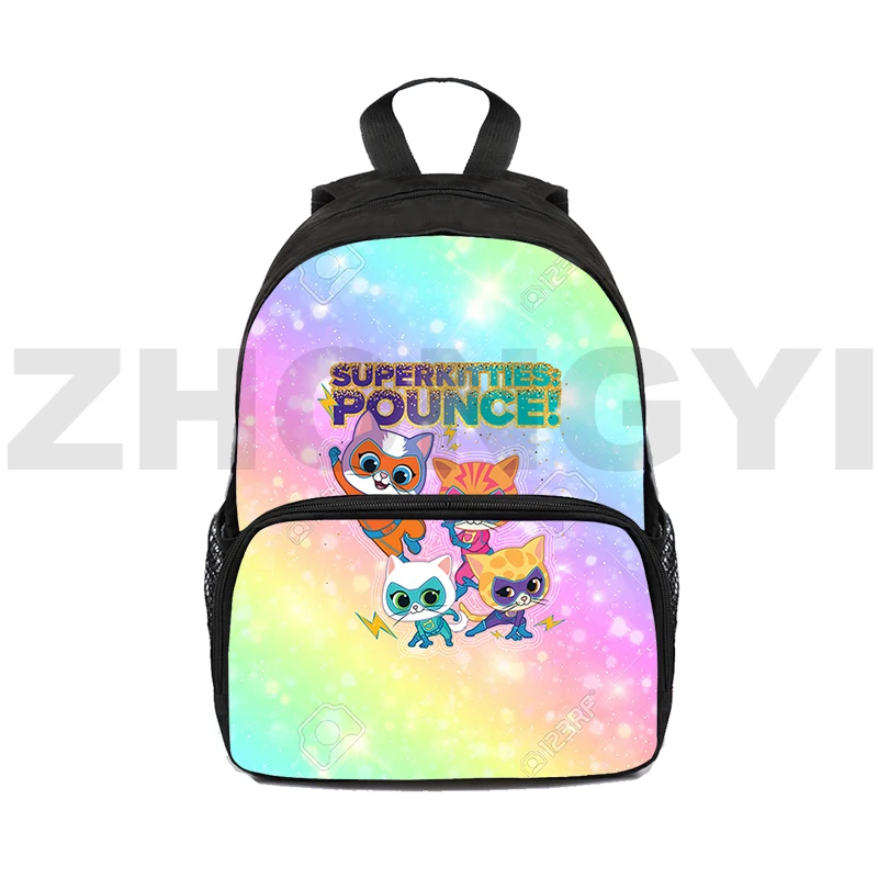 16 Inch Mini Bag SuperKitties Bookbag Kindergarten Kawaii Backpacks for School Teenagers Girls Children Anime Daily Pack Kids