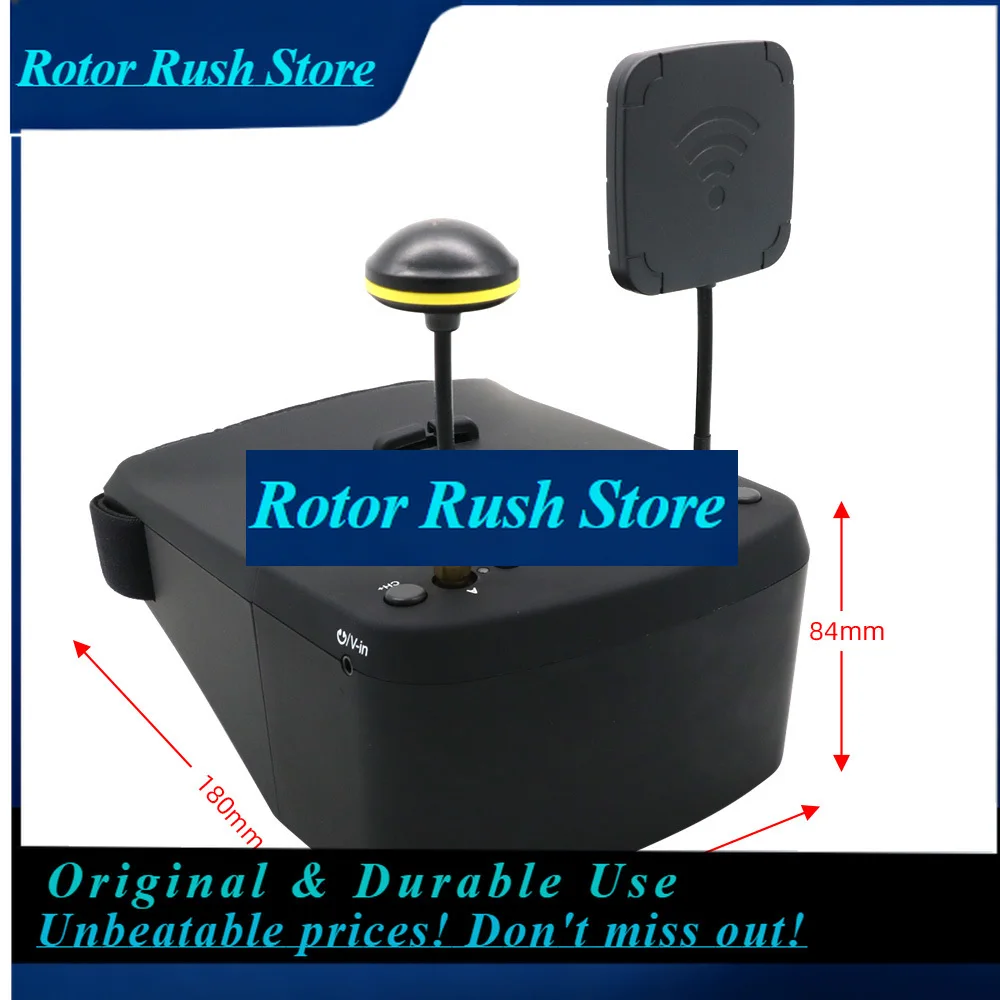 RoRuSEV800D 5.8G 40CH 5 Inch 800*480 Video Headset HD DVR Diversity FPV Goggles With Battery For RC Model RC FPV Drone