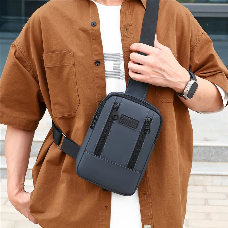 

Men Chest Bag Fashion Shoulder Chest Rig Man Sports Crossbody Bags for Male Mini Body Phone bag Handbag Travel Pack pecho hombre