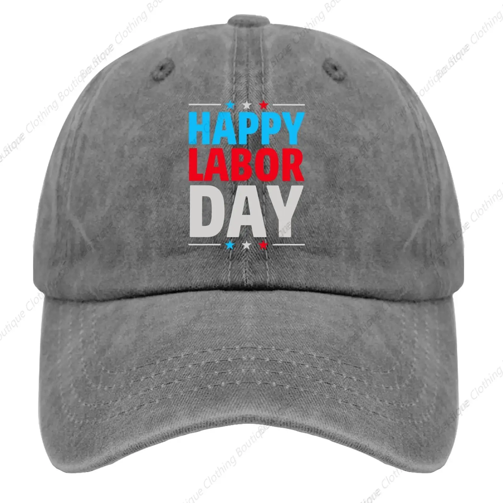 

Happy Labor Day Hat Mens Cap Pigment Gray Hats for Men Baseball Cap Gifts for Girlfriends Workout Hats