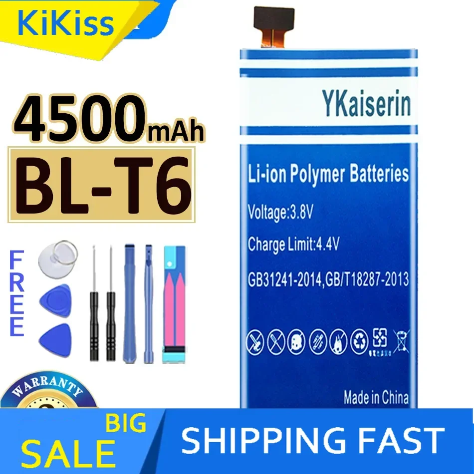 YKaiserin 4500mAh BL-T6 Mobile Phone Replacement Bateria Battery For LG Optimus GK F220 F220S F220L F220K Batterie BL T6 BLT6