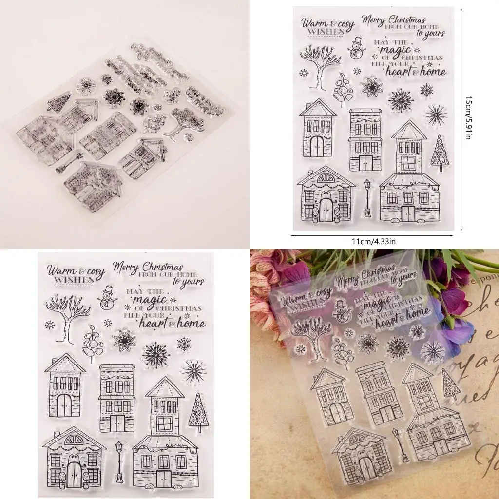 

House Silicone Clear Seal Stamp DIY Scrapbooking Embossing Photo Album Decorativ high quality