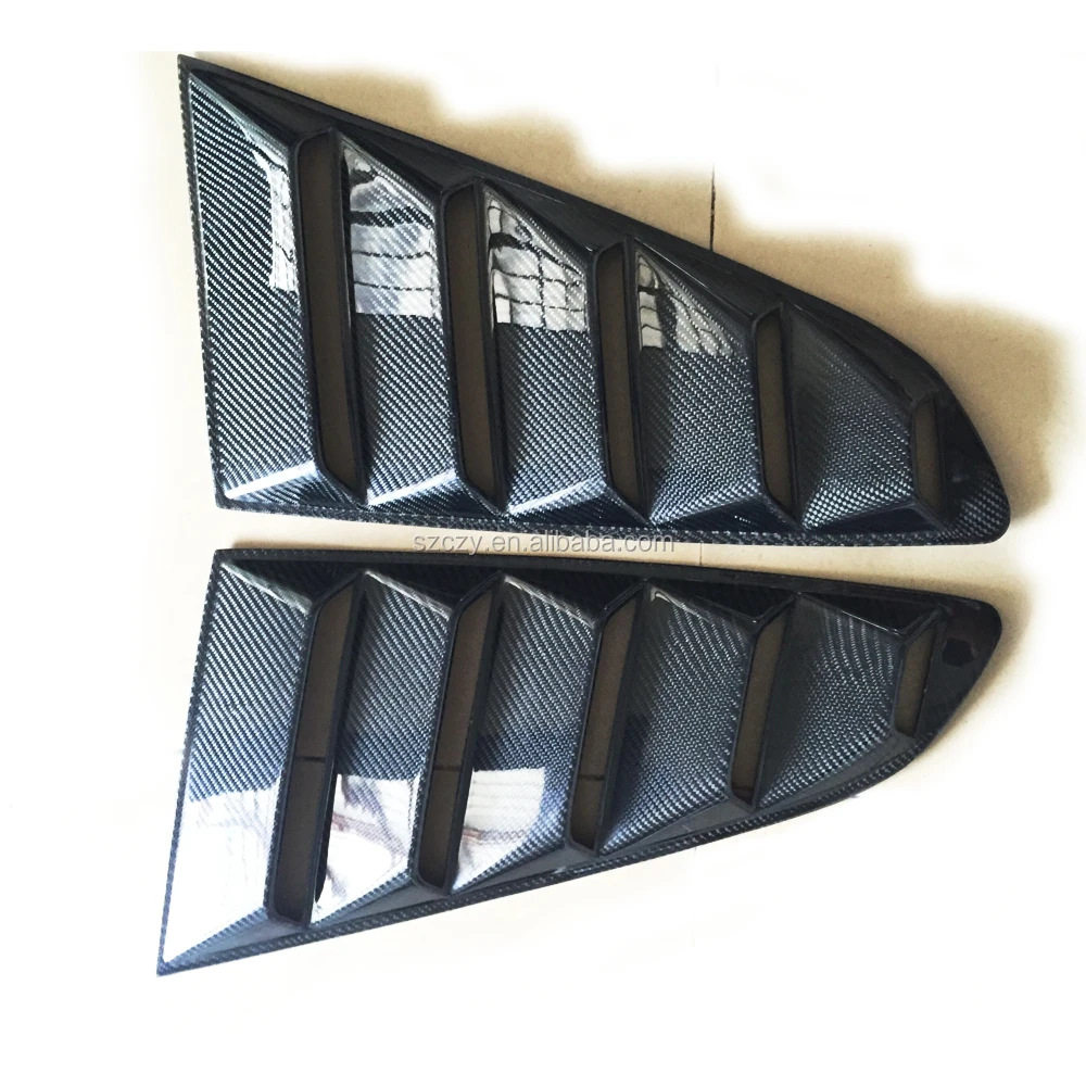 Suitable for Carbon fiber window side vent sunshade Ford Mustang 2015 view 5