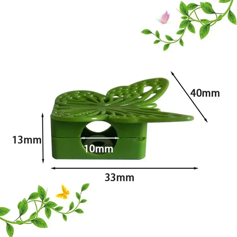 20/30/50Pcs Plant Climbing Wall Fixture Clips Rattan Vine Fixer Self-Adhesive Hook Invisible Garden Binding Clip Wall StickyClip