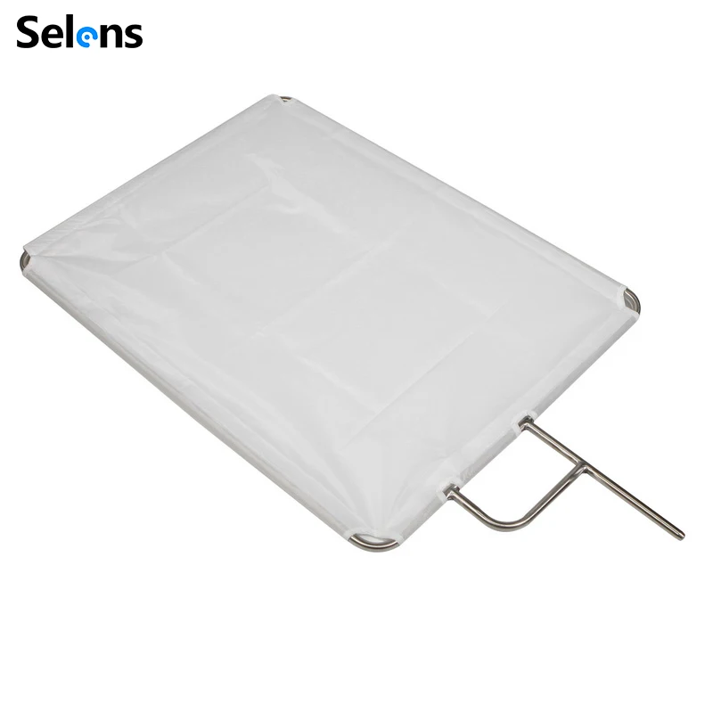 Selens Meking برو فيديو ستوديو 45x60 سنتيمتر المقاوم للصدأ العلم لوحة عاكس الناشر Fotografia Acessorios كاميرا استوديو الصور