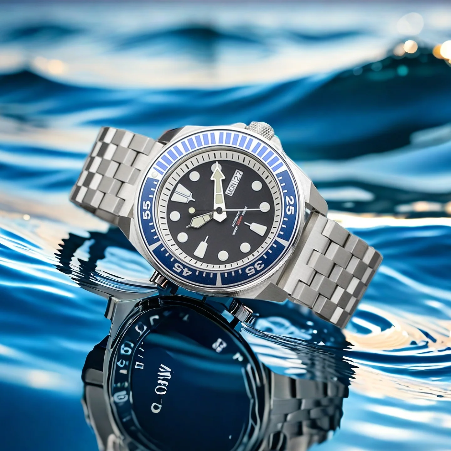 

Fashionable Men's Mechanical Watch 200 Meters Water Resistance Sapphire Glass Watch Crystal NH35 Automatic Movement Watch